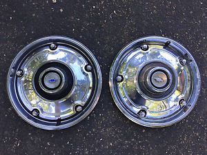 1969-1972 chevrolet c10 oem 15&#034; hupcaps/wheel covers—pair