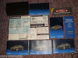 2013 honda accord sedan complete owners manual books window label guide case all