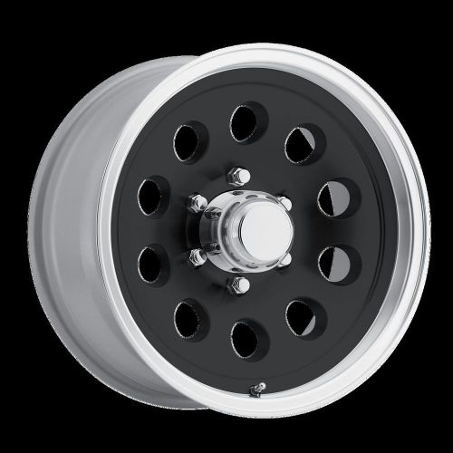 17x8 6/5.5 aluminum s20 trailer wheel - black inlay - s20-78655mbml-wa7s203
