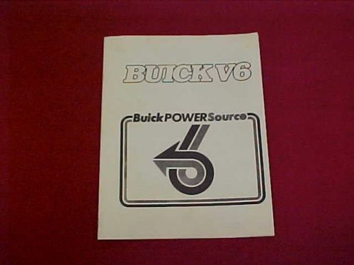 Buick v6 power source book manual grand national stage i ii 3.8 4.1 l engine oem
