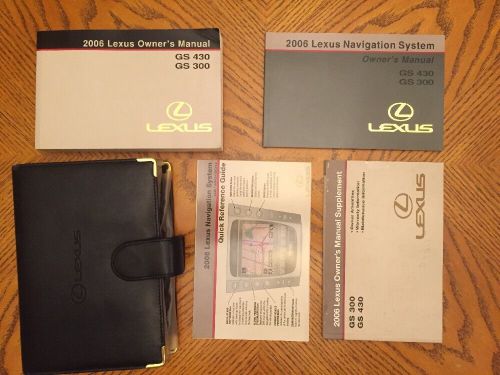 2006 lexus gs430/gs300 with navigation owner&#039;s manual stock #264