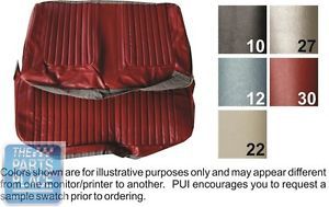 69 skylark / gs 350 / gs 400 parchment bench w/armrest seat cover conv rear pui