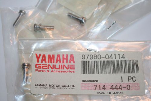 4 nos yamaha screws 97980-04114 outboard marine carburetor float chamber