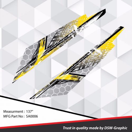 Ski-doo xp mxz snowmobile 137'' tunnel wrap graphics decal kit 2008-2013 sa0006