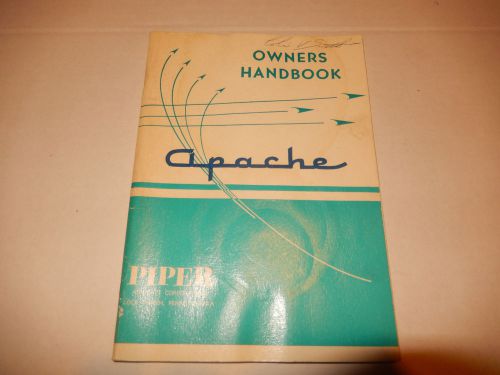 Vintage 1967 piper apache owners handbook