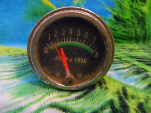 Vintage rpm x 1000 gauge tachometer # 400004e 2-1/4&#034; dia. made in usa