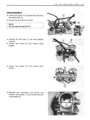 SUZUKI Workshop Manual GSX250 GSX250E GSX250S 1982 1983 1984 1985 1986 and 1987, US $34.95, image 3