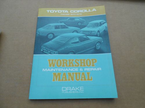 1970 1971 1972 toyota corolla drake workshop maintenance repair manual