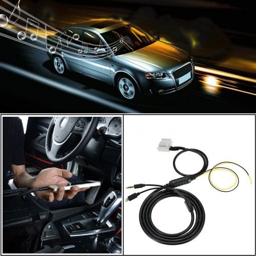 Car 3.5mm aux in audio cable for toyota adapter charge interface 12v for cd x3r6