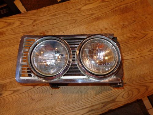 1969 69 ford torino ranchero gt oem headlight grill &amp; brackets passenger side