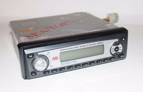 Seaworthy marine stereo sea956 cd player silver fm radio not tested-as is