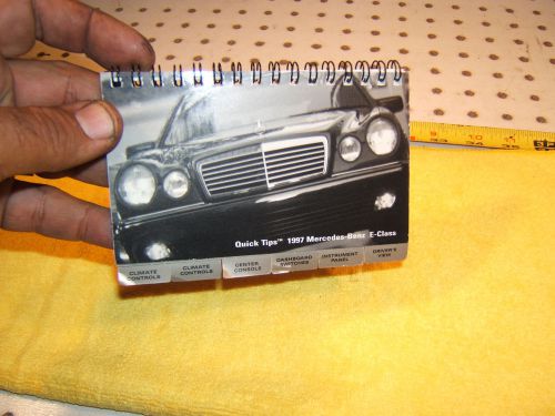 Mercedes 1997 w210 e320/e420 sport owner&#039;s quick tips small oem 1 booklet,w210