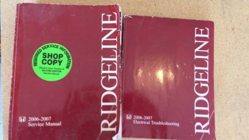 2006-2007 honda ridgeline factory service manual w/ electrical troubleshooting