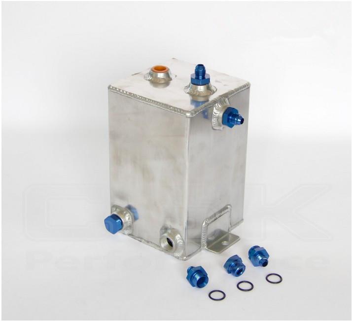 4l universal aluminium 4 litre swirl pot 4l fuel polished alloy surge tank