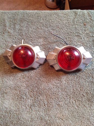 Vintage pair k-d 509 marker lights truck camper travel trailer lights