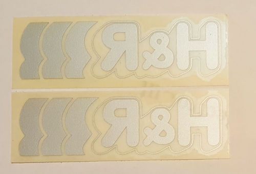 H&amp;r racing sport springs lot of 2 original vintage decals rare backwards