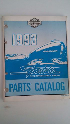 Harley davidson 1993 parts catalog sportster part no. 99451-93