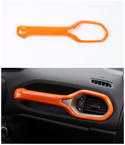 For jeep renegade 2014-2017 orange car co-pilot console handle cover trim frame