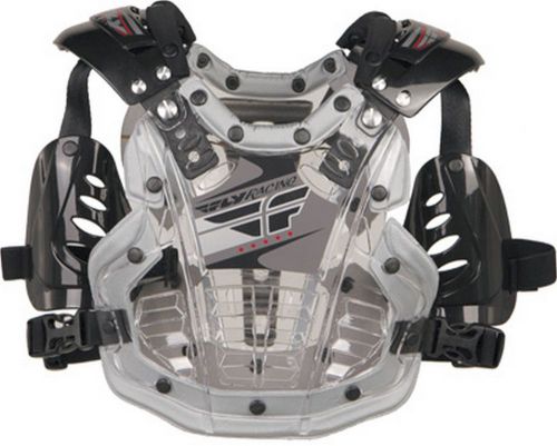 Fly racing convertible 2 mini chest roost protector deflector clear 40-80 lbs.