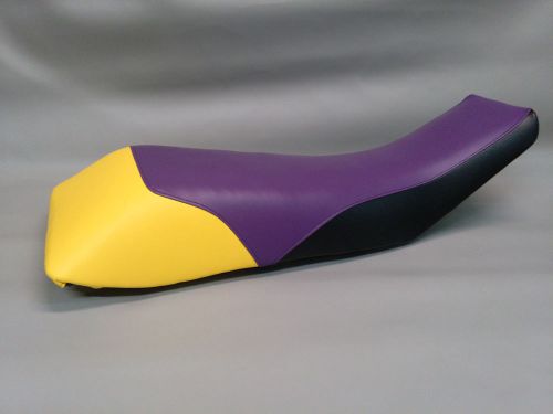 Polaris trailblazer 250 400 seat cover  3-tone purple/black/yellow or 25 colors