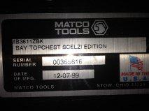 MATCO TOOL BOX 2 PIECE GARY SCELZI EDITION W COVER EXCELLENT CONDITION!, US $250.00, image 3