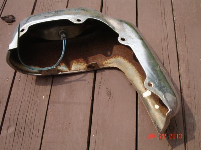 1958 PONTIAC FRONT BUMPER EXTENSION - LEFT, Solid Core, US $59.99, image 6