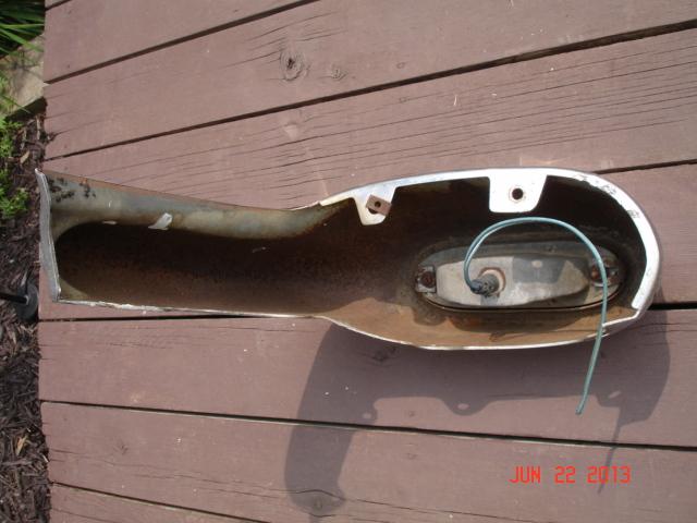 1958 PONTIAC FRONT BUMPER EXTENSION - LEFT, Solid Core, US $59.99, image 7