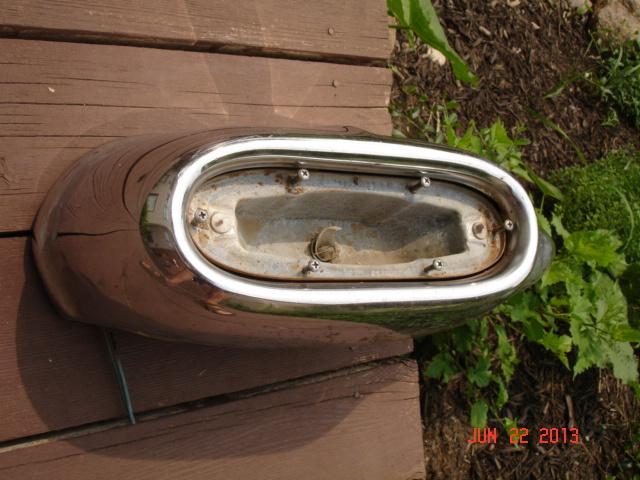 1958 PONTIAC FRONT BUMPER EXTENSION - LEFT, Solid Core, US $59.99, image 8