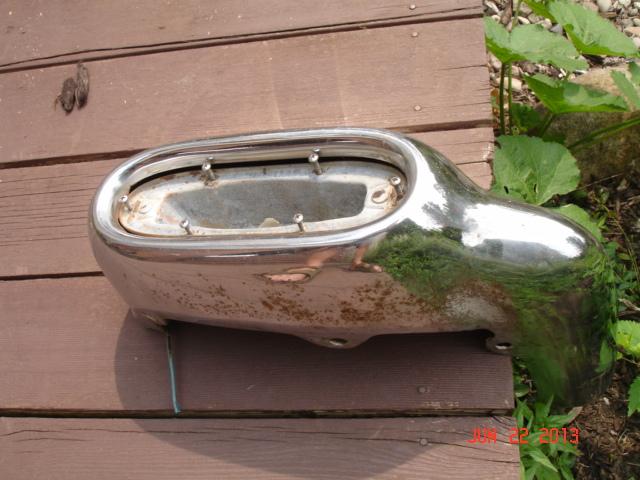 1958 PONTIAC FRONT BUMPER EXTENSION - LEFT, Solid Core, US $59.99, image 9