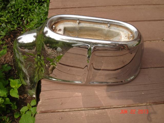 1958 PONTIAC FRONT BUMPER EXTENSION - LEFT, Solid Core, US $59.99, image 10