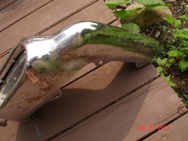 1958 PONTIAC FRONT BUMPER EXTENSION - LEFT, Solid Core, US $59.99, image 12