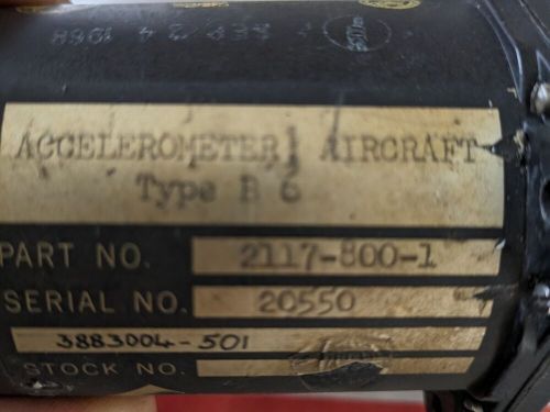 Burton Manufacturing Co. G-Meter Accelerometer Type B6 1968, US $350.00, image 2