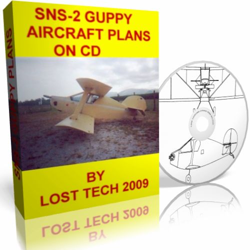 GUPPY BIPLANE ULTRALIGHT AIRCRAFT PLANS ON CD PLUS 1/2 VW CONVERSION PLANS, US $9.99, image 2