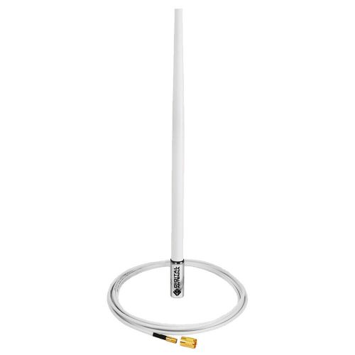Digital antenna 4&#039; vhf/ais white antenna w/15&#039; cable