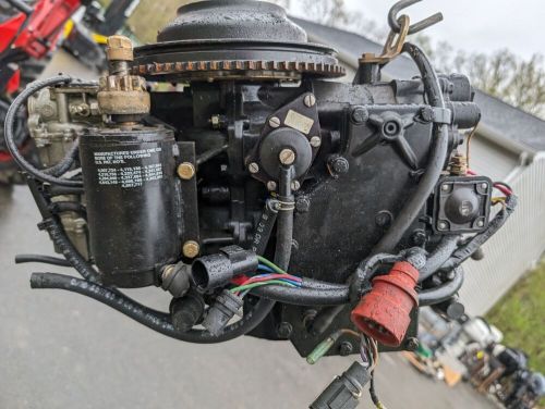 1993 48 HP 50 Johnson Evinrude Powerhead Running Motor 125/130 PSI Bolt On, US $650.00, image 5