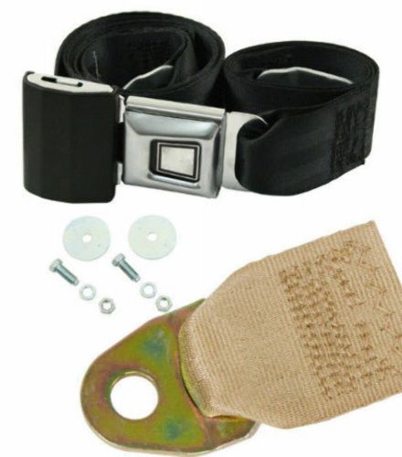 Tan Universal 72" Lap Seat Belt w/ Hardware Hot Rat Street Rod Muscle Classic, US $42.95, image 2