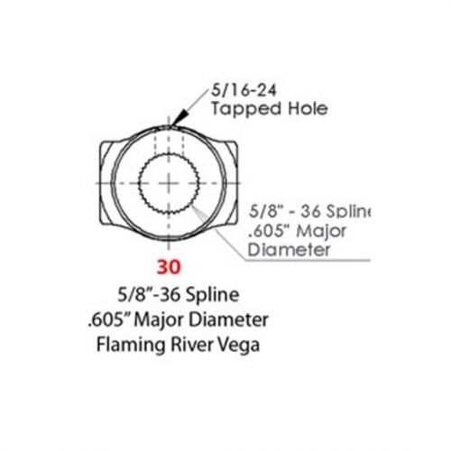 Sweet Mfg Chrome Double U-Joint, 5/8 Inch-36 Spline to 3/4 Inch DD, US $195.99, image 3
