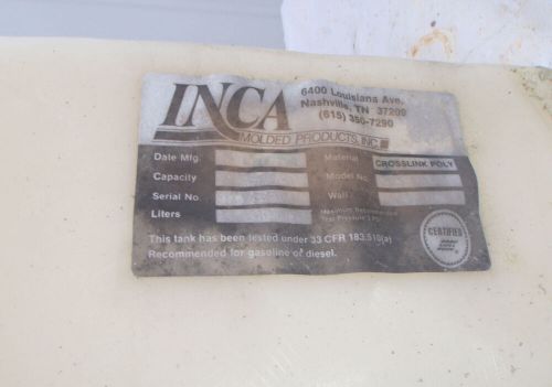 INCA Boat Gas Fuel Tank V Hull - Never Used, US $235.00, image 2