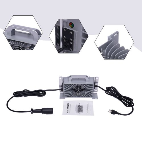 For Club Car Golf Cart Battery Charger 48Volt 15 Amp Round & Indicator Light US, US $150.02, image 10
