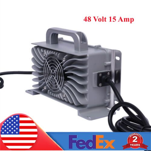 For Club Car Golf Cart Battery Charger 48Volt 15 Amp Round & Indicator Light US, US $150.02, image 13
