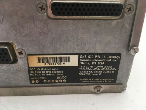 Garmin GNS 530T - P/N 011-00940-31 - 28V w/ TAWS - SV - EASA/FAA Dual, US $5,100.00, image 2