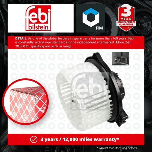 Interior Blower Motor fits TOYOTA AVENSIS ZZT250 1.6 03 to 08 3ZZ-FE Heater Febi, US $, image 2