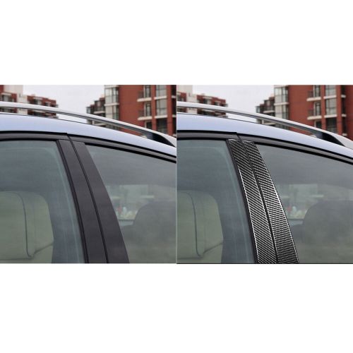 8Pcs Carbon Fiber Car Window B-pillars Sticker Trim For BMW X5 F15 2014-2018, US $66.06, image 10
