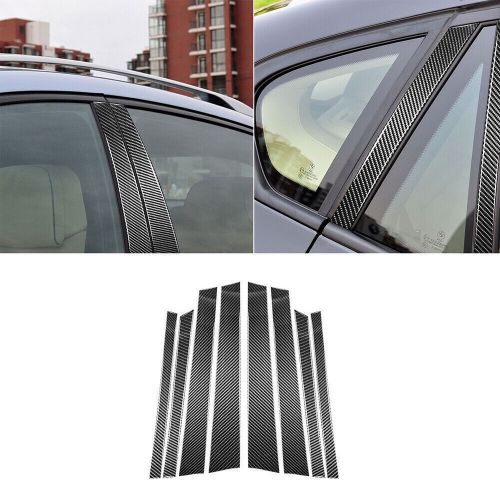 8Pcs Carbon Fiber Car Window B-pillars Sticker Trim For BMW X5 F15 2014-2018, US $66.06, image 12