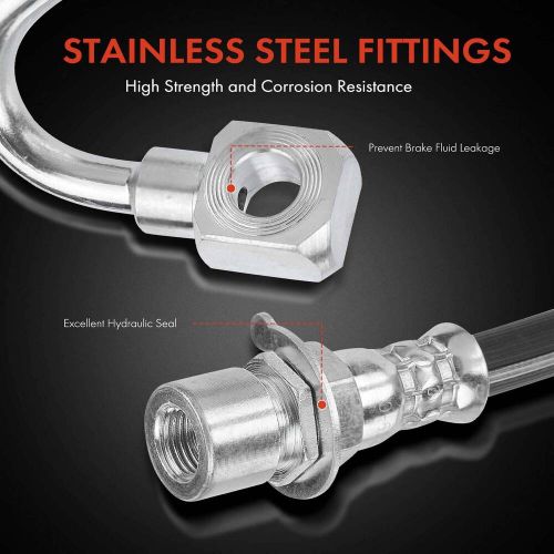 Front Right Brake Hydraulic Hose for Chevy Blazer 98-00 S10 GMC Jimmy Isuzu Olds, US $14.99, image 5