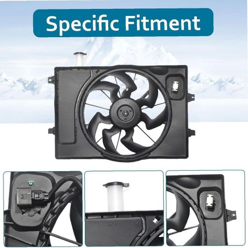 Radiator Cooling Fan Assembly for 2017-2020 Hyundai Elantra 2019-2022 Kia Forte, US $67.99, image 3