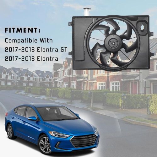 Radiator Cooling Fan Assembly for 2017-2020 Hyundai Elantra 2019-2022 Kia Forte, US $67.99, image 7