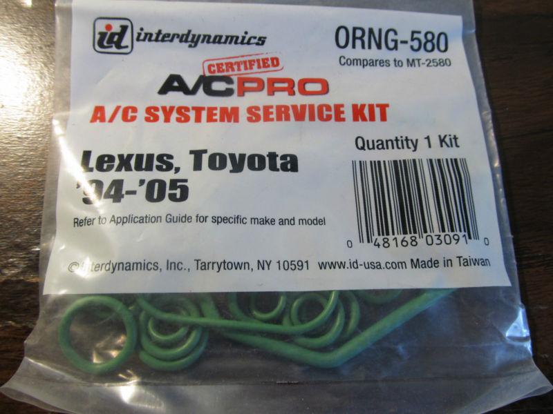 A/c service kit - lexus, toyota '94 to '05 -interchanges with mt2580