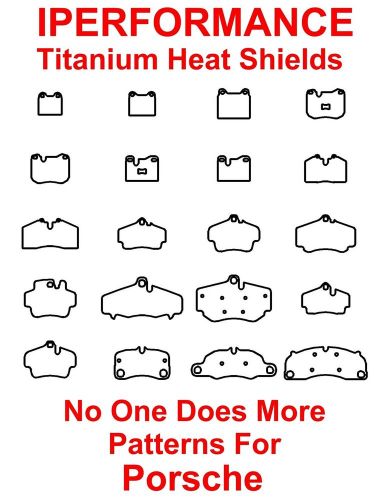 Titanium Brake Pad Shim Heat Shield Set for Porsche 911 Carrera S 2011-; Rear, US $172.99, image 3