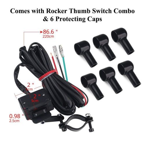 12V 250A Winch Relay Winch Solenoid Contactor Winch Rocker Thumb Switch Combo..., US $46.00, image 5